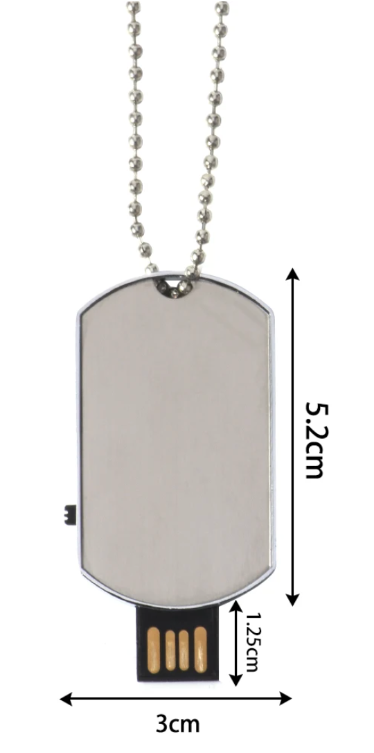 EL COLGANTE MILITAR PENDRIVE DE 4GB