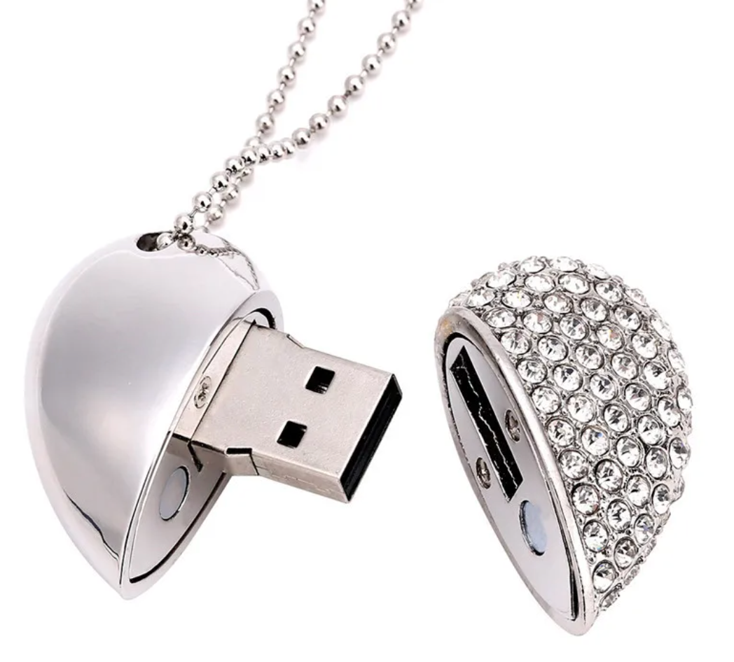 EL COLGANTE PENDRIVE DE 4GB CON PEDRERIA
