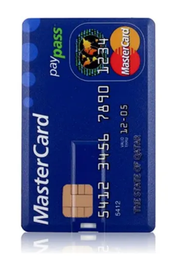 LA TARJETA DE CREDITO PENDRIVE DE 64GB