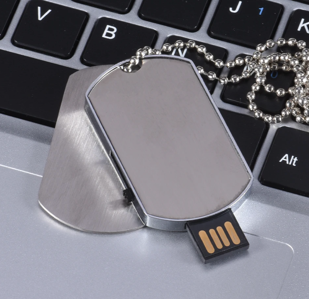 EL COLGANTE MILITAR PENDRIVE DE 4GB