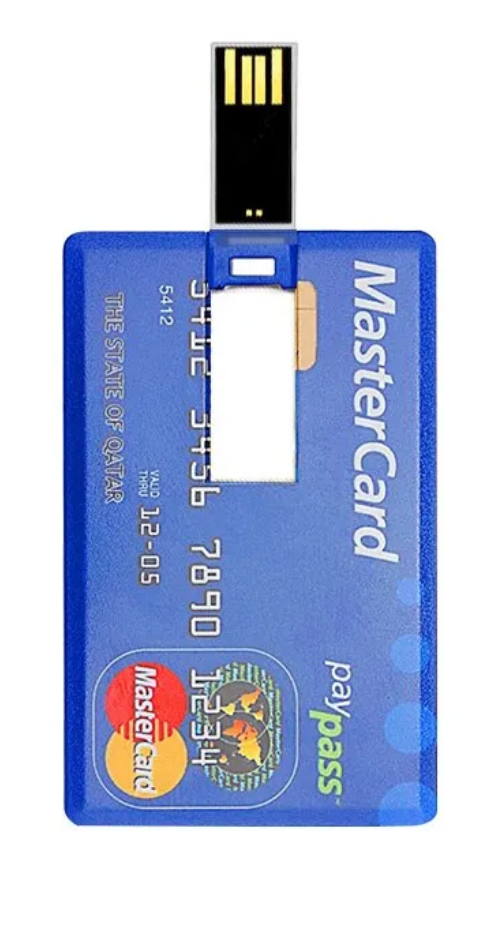 LA TARJETA DE CREDITO PENDRIVE DE 64GB