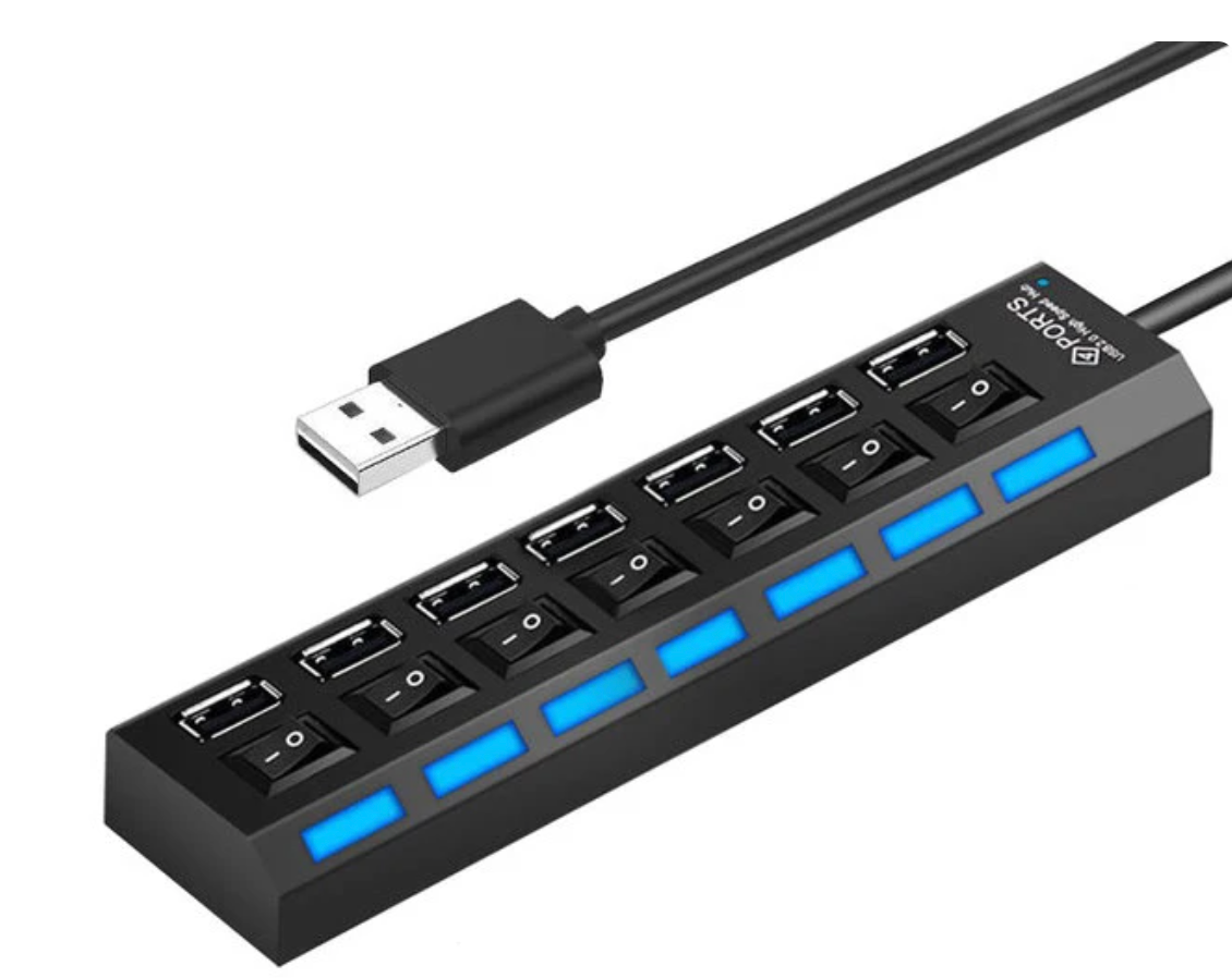 EL CARGADOR DE 7 USB A LA VEZ